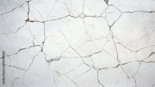 Weathered white wall texture with cracks and scratches, grunge background for design projects