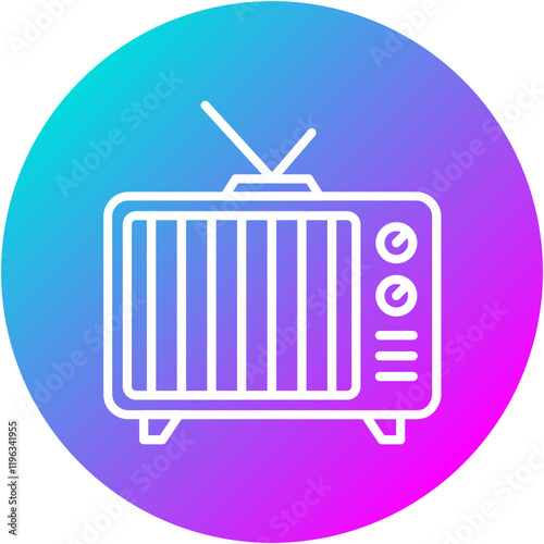 Retro TV Icon