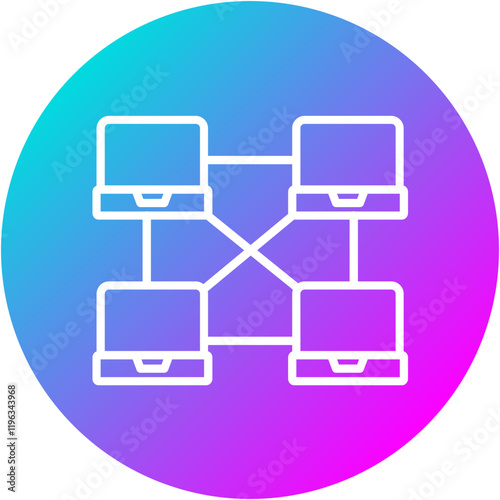 Peer to Peer Network Icon