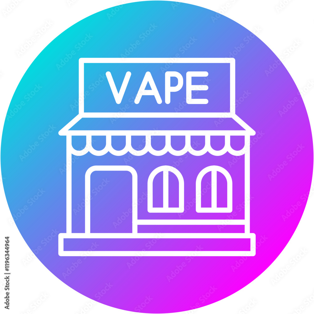 Obraz premium Vape Shop Icon