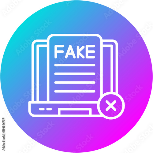 Fake Headline Icon