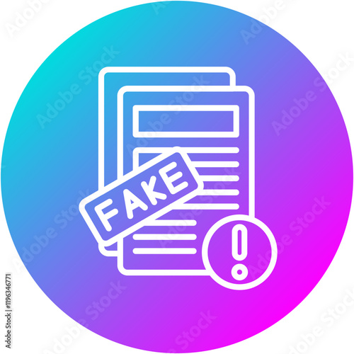 Fake News Alert Icon