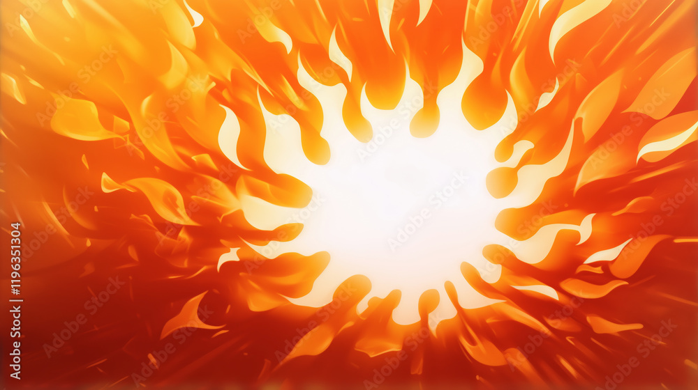 Naklejka premium 燃え上がる太陽の背景.