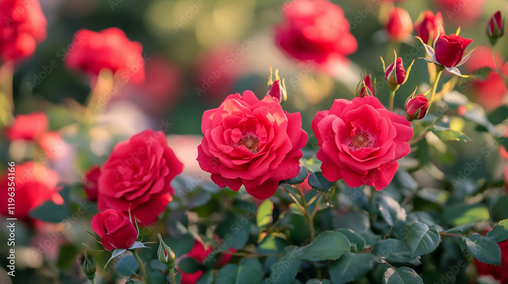 A close-up of red roses, forming an abstract background. The roses should be arranged in a bouquet-like pattern with each rose facing the camera directly from above. Valentine day A close-up of red roses, forming an abstract background. The roses should be arranged in a bouquet-like pattern with each rose facing the camera directly from above. Valentine day