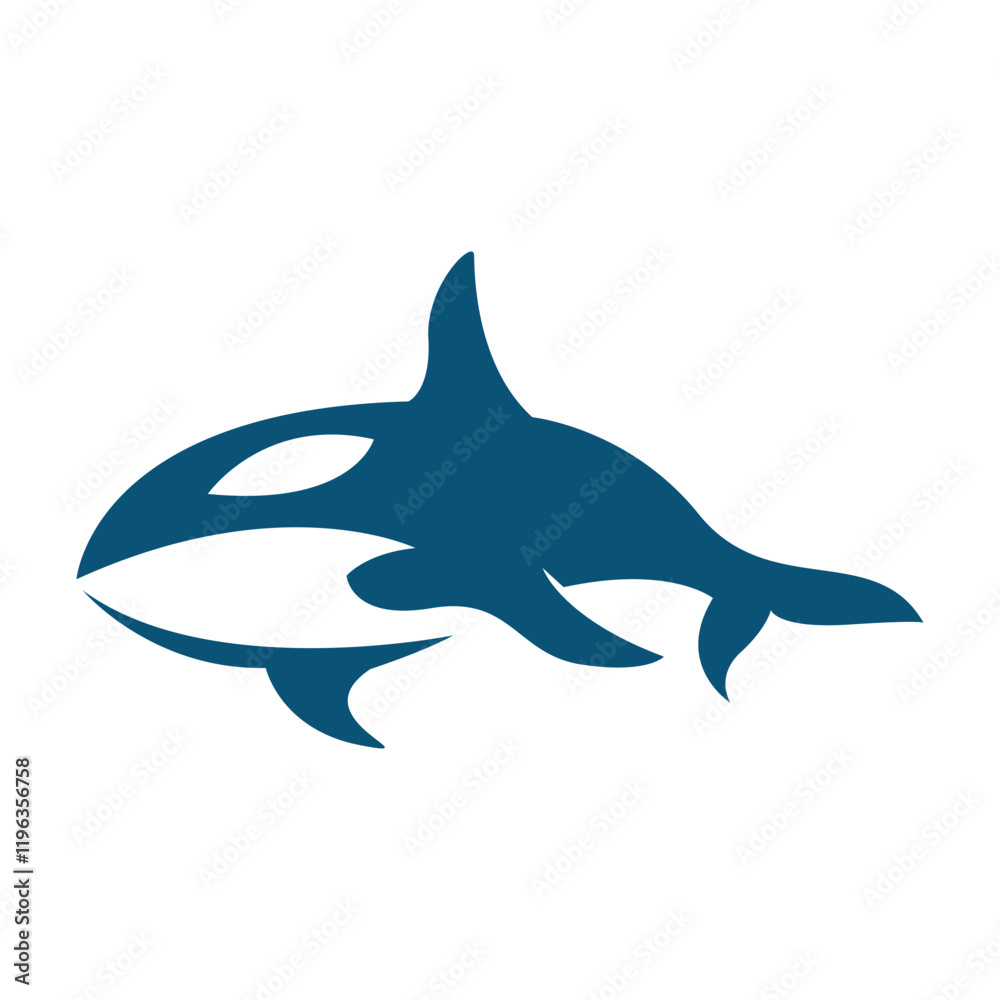 Obraz premium Orca logo icon design