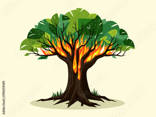 Amazon rainforest fire logo safe Brazil 