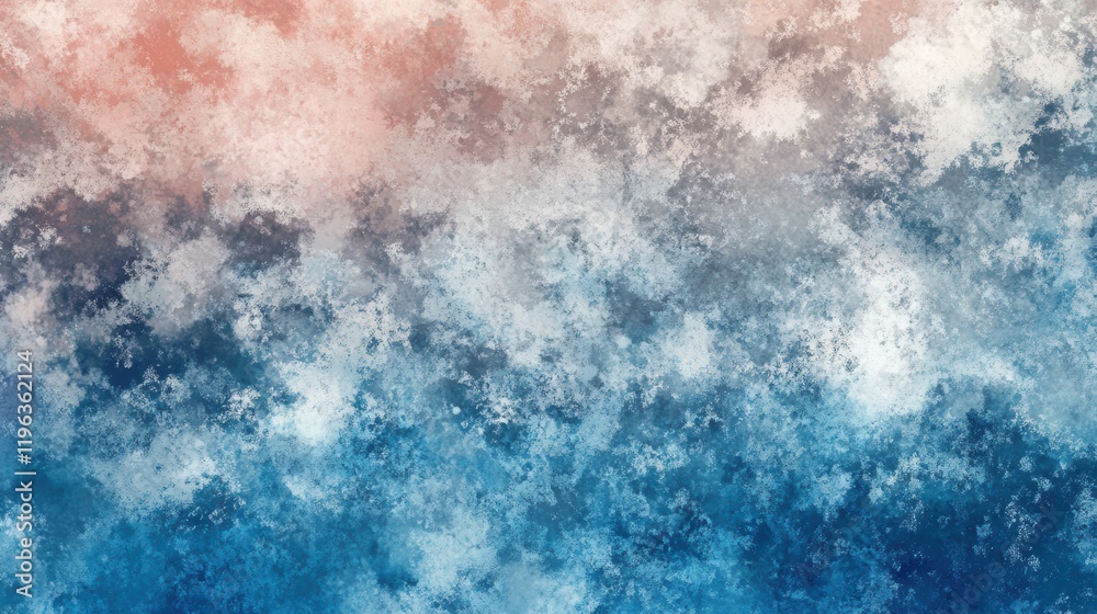 Fototapeta premium Abstract spring watercolor background with soft blue and pink hues blending