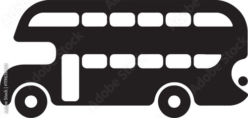 Bus silhouette vector art design