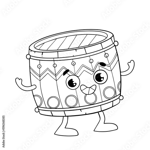 cartoon character drum