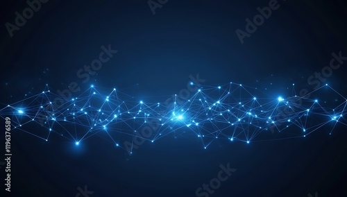 Abstract representation of interconnected nodes and lines, symbolizing data and technology networks.