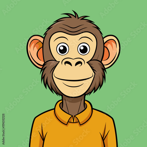 chimpanzee cartoon vector