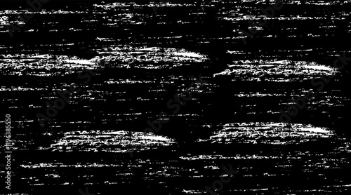 Snow, stars, twinkling lights, rain drops on black background. Abstract vector noise. Small particles of debris and dust. Distressed uneven grunge texture overlay.