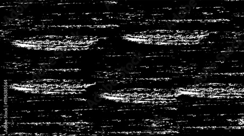Snow, stars, twinkling lights, rain drops on black background. Abstract vector noise. Small particles of debris and dust. Distressed uneven grunge texture overlay.