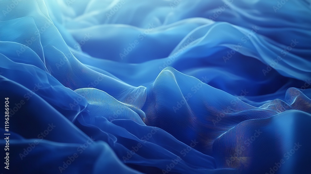 Obraz premium Abstract blue color gradient studio background