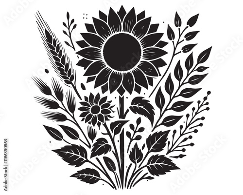 Sun flower ( Bundle) 14.eps