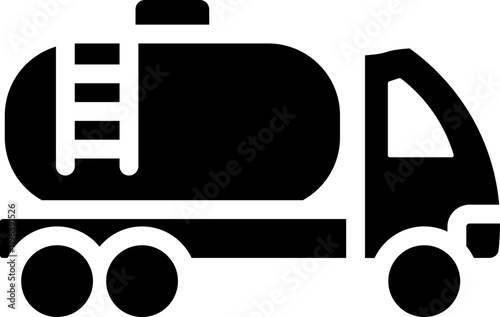 Fuel Truck Glyph Icon