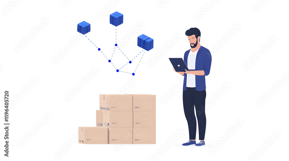 Supply chain transparency with real-time tracking, illustrating logistics networks, efficient operations, and sustainable practices in modern business.
Supply chain transparency with real-time tracking, illustrating logistics networks, efficient operations, and sustainable practices in modern business.