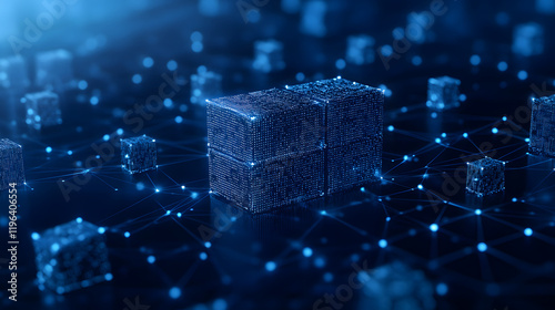 Supply chain transparency with real-time tracking, illustrating logistics networks, efficient operations, and sustainable practices in modern business.
