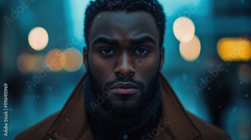 Man in deep thought, hesitant glance over shoulder, urban setting, contemplative mood, sense of urgency, exploring inner conflict, vibrant colors