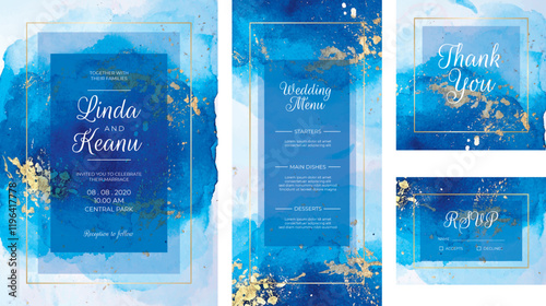 Floral Wedding Stationery 2 print