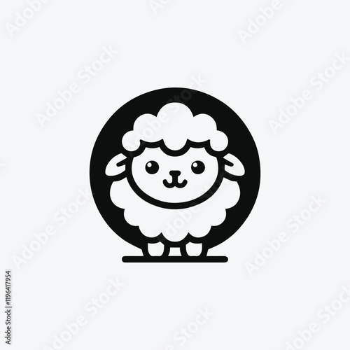 Wallpaper Mural Cute Sheep Logo Torontodigital.ca