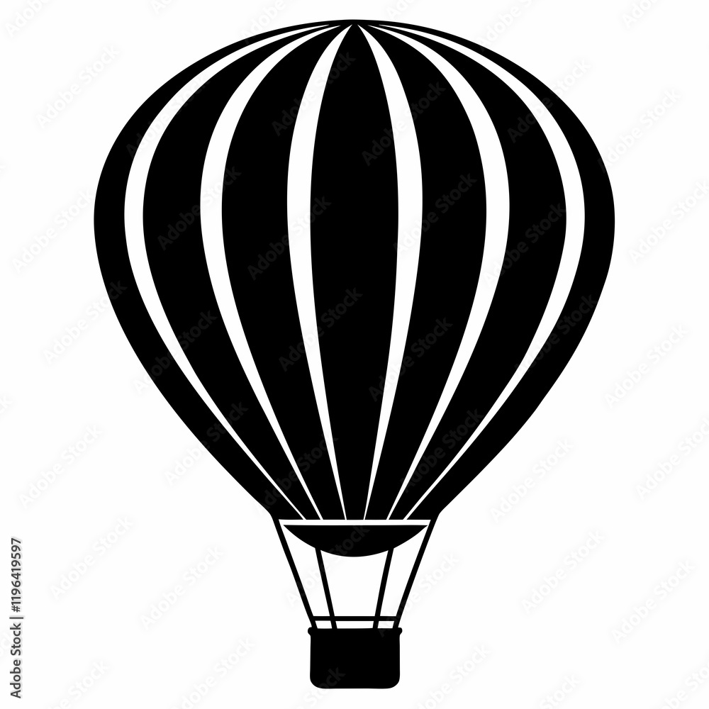 Obraz premium Hot Air Balloon Shadows Art