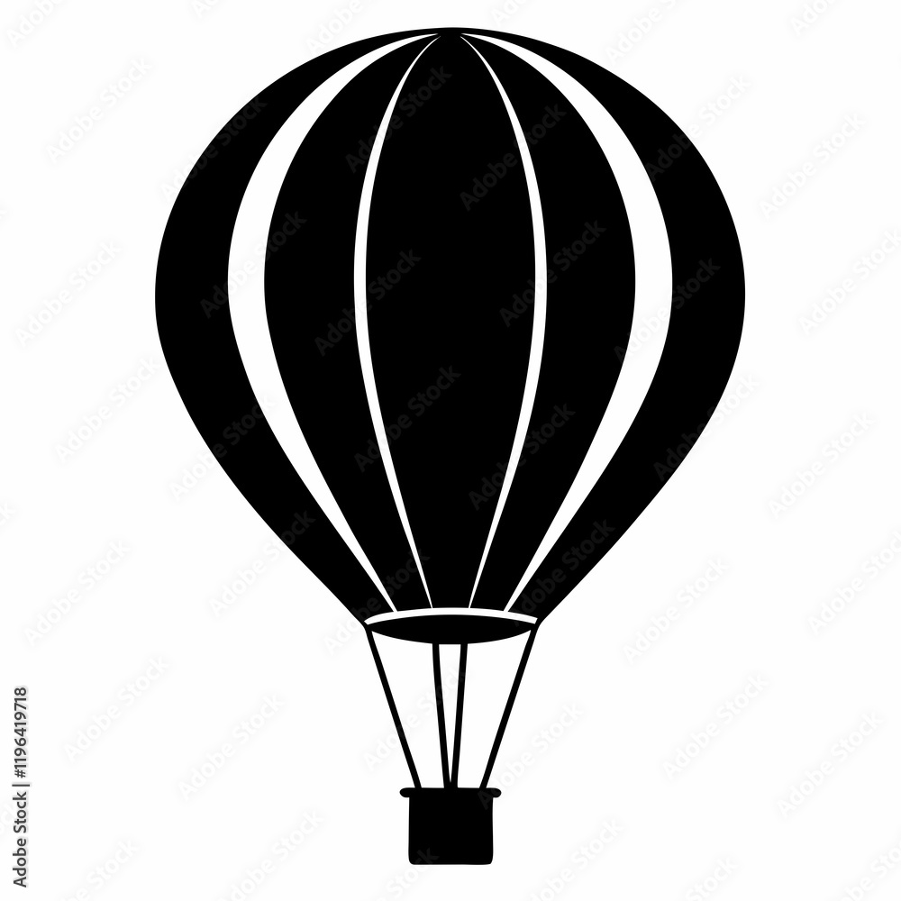Obraz premium Hot Air Balloon Shadows Art