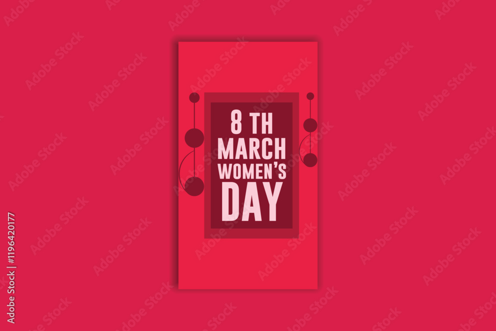 Happy Women's day template and banner design Happy Women's day template and banner design