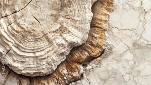 Petrified wood texture, marble background, nature detail, geological formation, design element photo