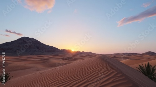 Desert Sunset Landscape photo