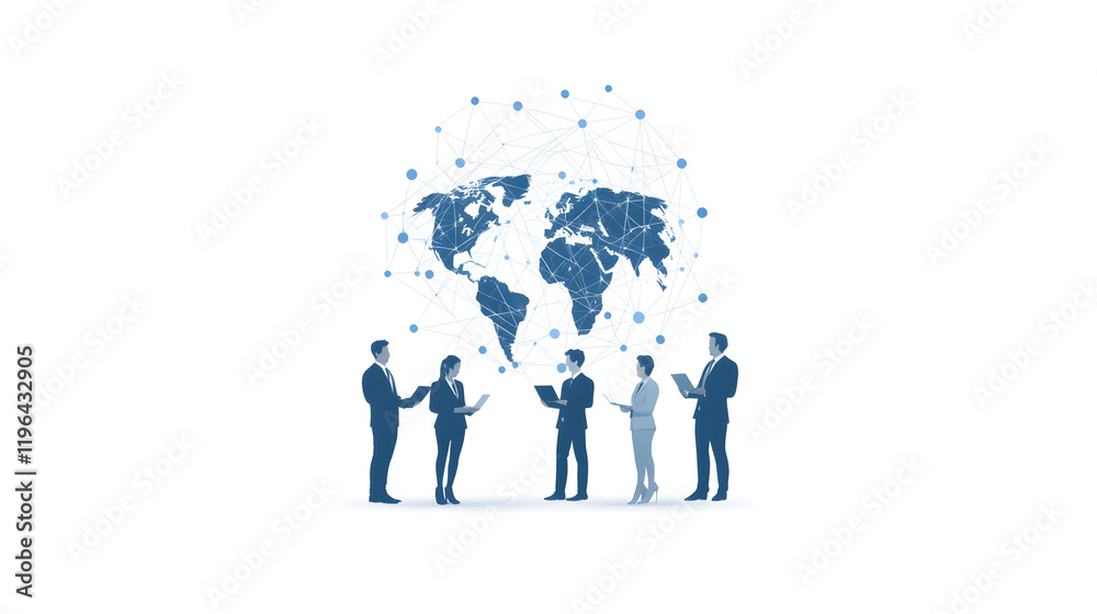 Global workforce: Diverse global workers and remote teams collaborating across borders, showcasing the power of inclusivity, innovation, and teamwork in modern business environments.
Global workforce: Diverse global workers and remote teams collaborating across borders, showcasing the power of inclusivity, innovation, and teamwork in modern business environments.