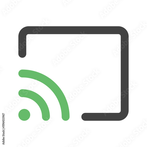cast flat icon