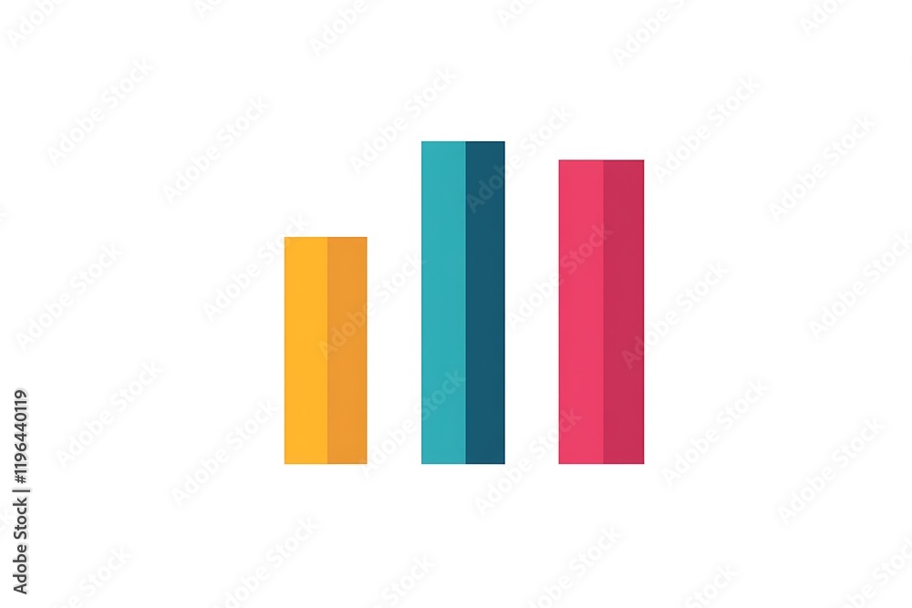 Abstract Colorful Bar Chart: Teal, Gold, & Crimson Data Visualization Abstract Colorful Bar Chart: Teal, Gold, & Crimson Data Visualization
