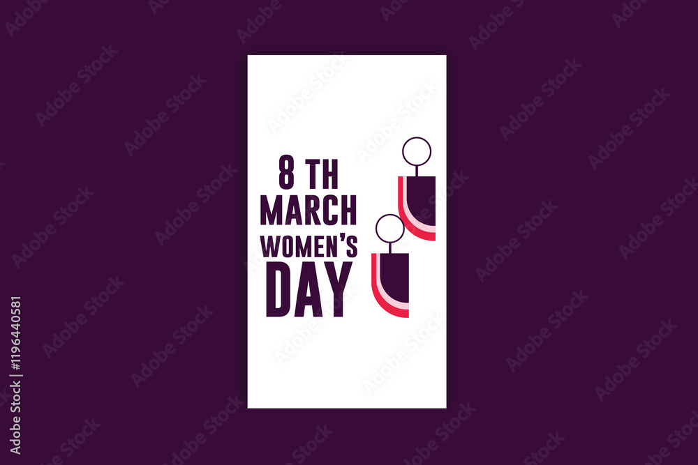 Happy Women's day template and banner design Happy Women's day template and banner design