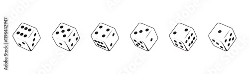 casino game dice vector