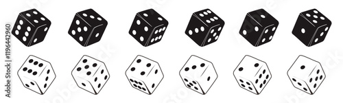 casino game dice vector