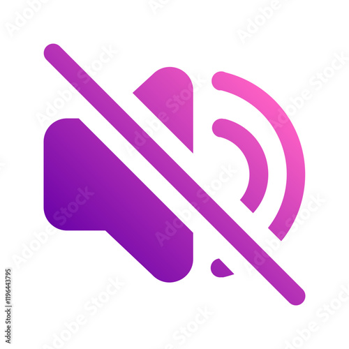 silent gradient icon