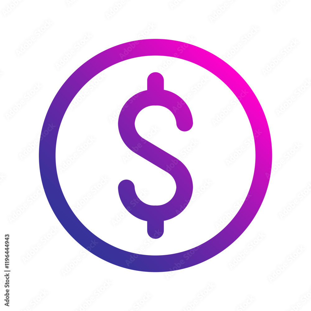 coin gradient icon coin gradient icon