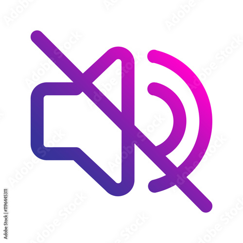 silent gradient icon