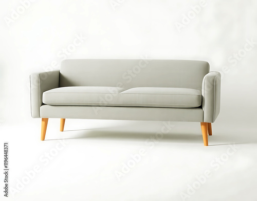 Stylish Dark Gray Sofa with Classic Design.