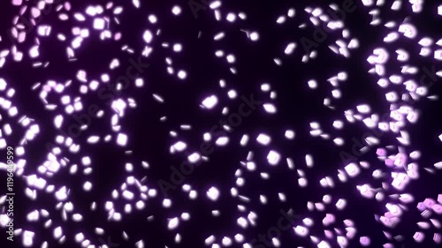 The abstract background shatters into small pieces