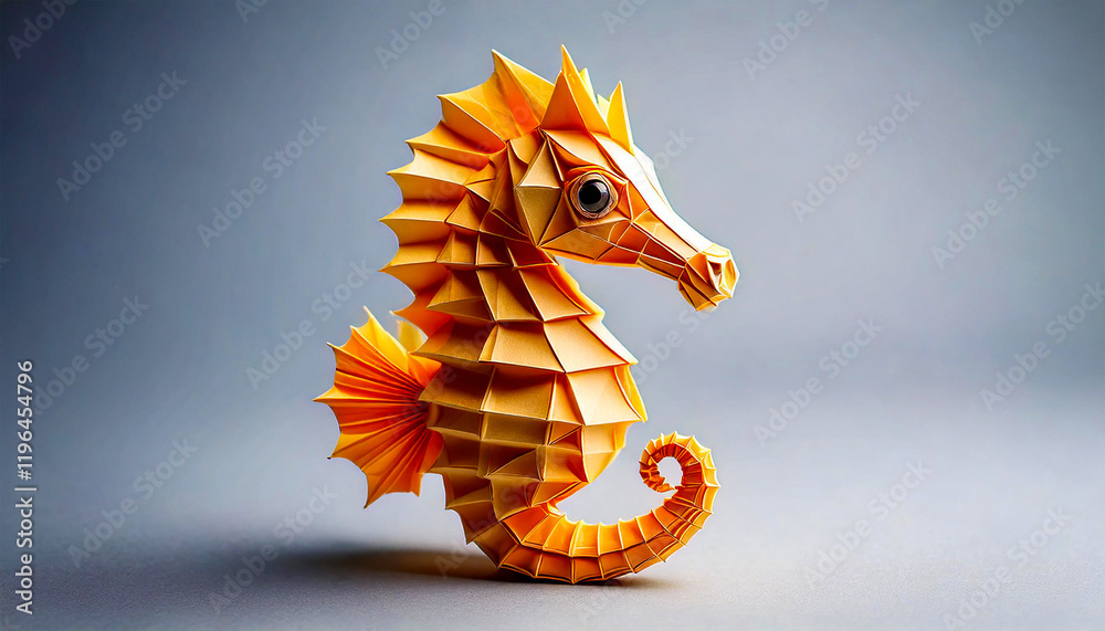 super cute Origami animals – Seahorse