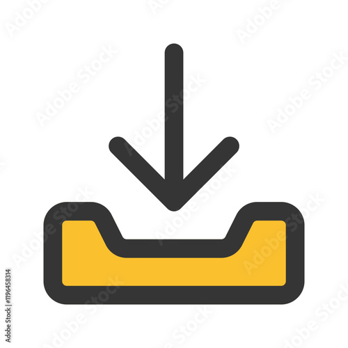 download outline fill icon