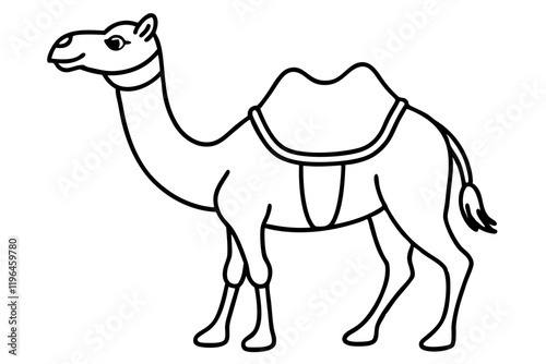 Sleek Camel Outline Design