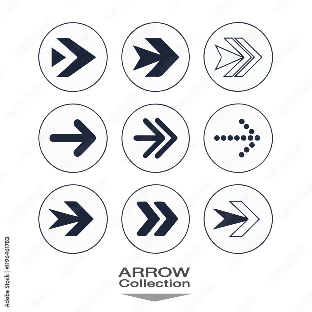Fototapeta premium arrow icon set