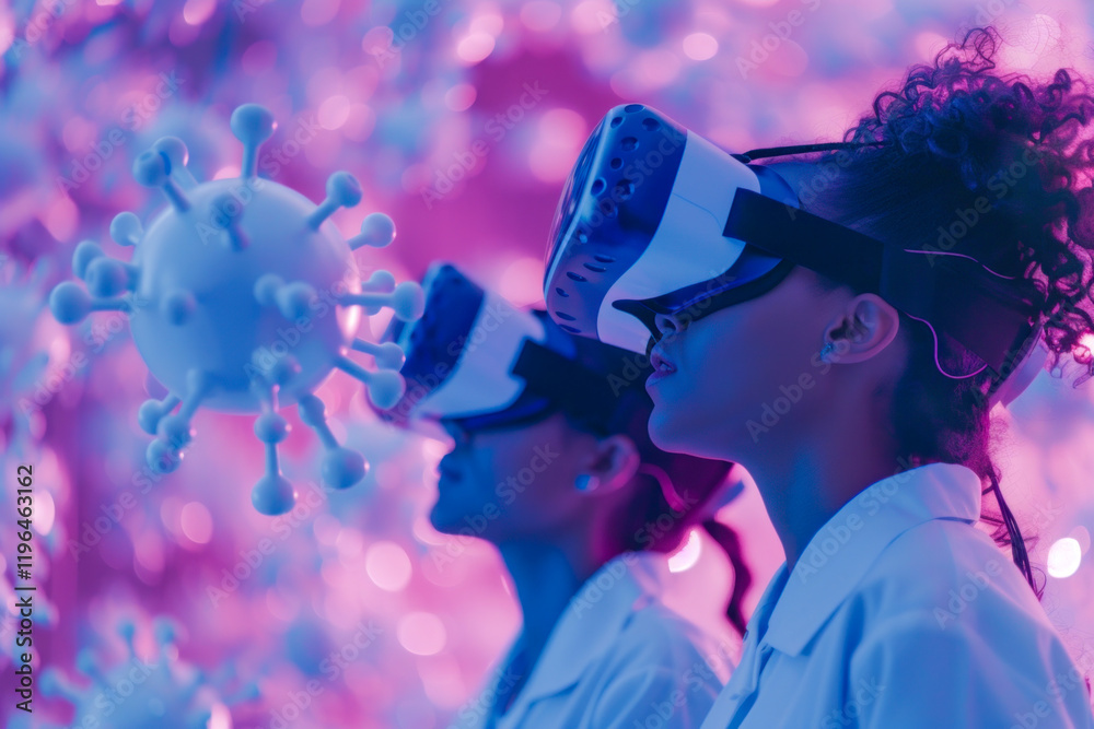 Scientist Using Virtual Reality in Advanced Laboratory Scientist Using Virtual Reality in Advanced Laboratory
