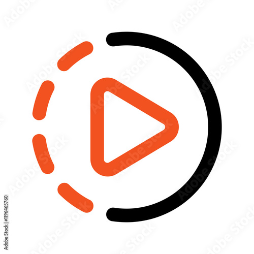 slow motion line color icon