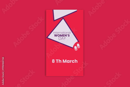 Happy Women's day template and banner design 