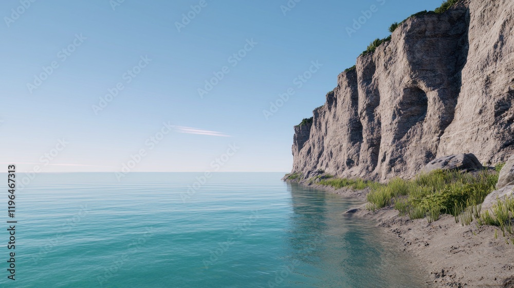 Ocean Cliff Coastline Ocean Cliff Coastline