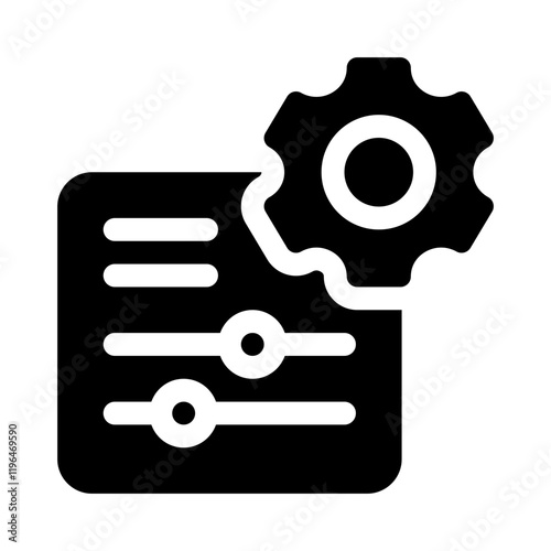 gear glyph icon